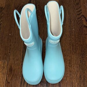 Aqua Blue Rubber Boots